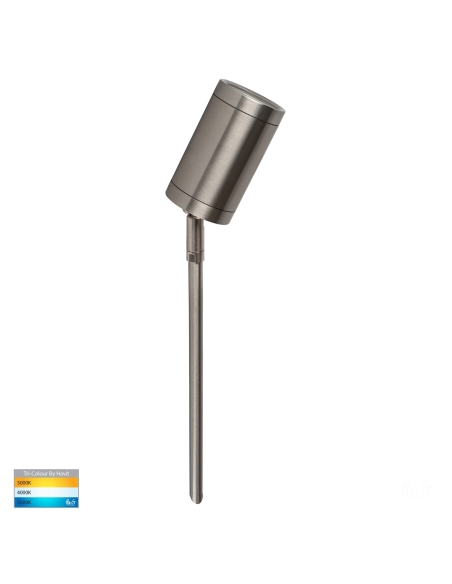 HV1402T - Eden 316 Stainless Steel TRI Colour LED Garden Spike Light