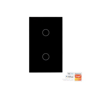 HV9210-2 - Wifi 2 Gang Black Wall SwitchHV9210-2