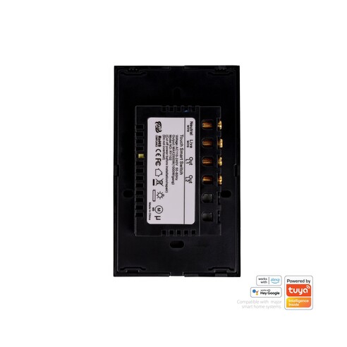 HV9210-2 - Wifi 2 Gang Black Wall SwitchHV9210-2