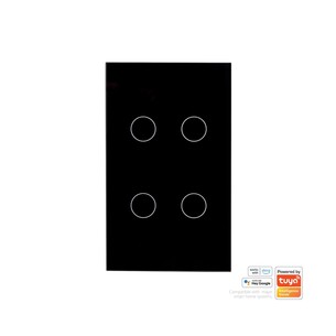 HV9210-4 - Wifi 4 Gang Black Wall SwitchHV9210-4
