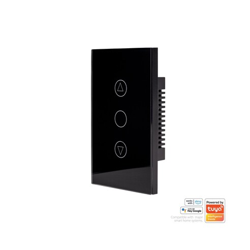 HV9211 - Wifi Single Gang Black Dimmer Wall SwitchHV9211