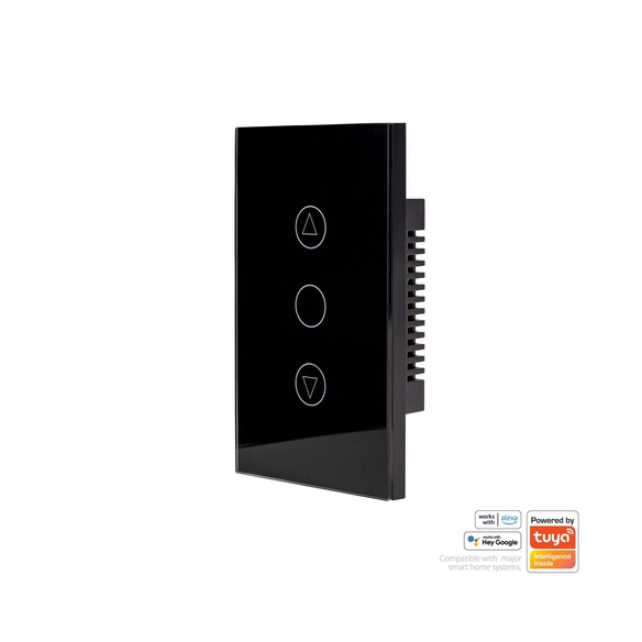 HV9211 - Wifi Single Gang Black Dimmer Wall SwitchHV9211