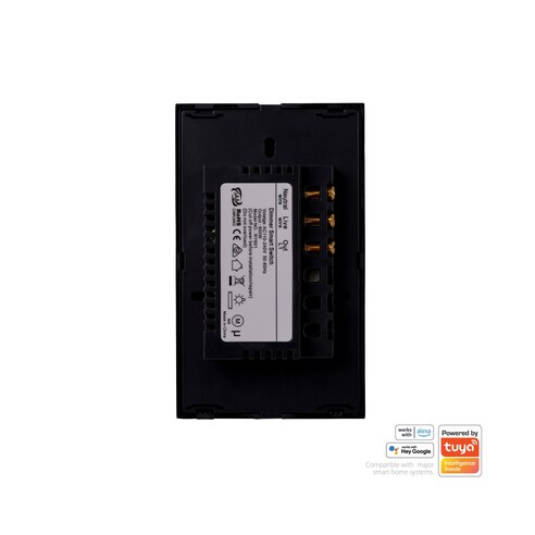 HV9211 - Wifi Single Gang Black Dimmer Wall SwitchHV9211
