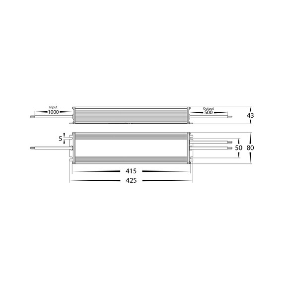 HV9658-12V480W - 480W Weatherproof LED DriverHV9658-12V480W