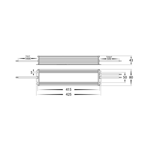 HV9658-24V480W - 480W Weatherproof LED DriverHV9658-24V480W