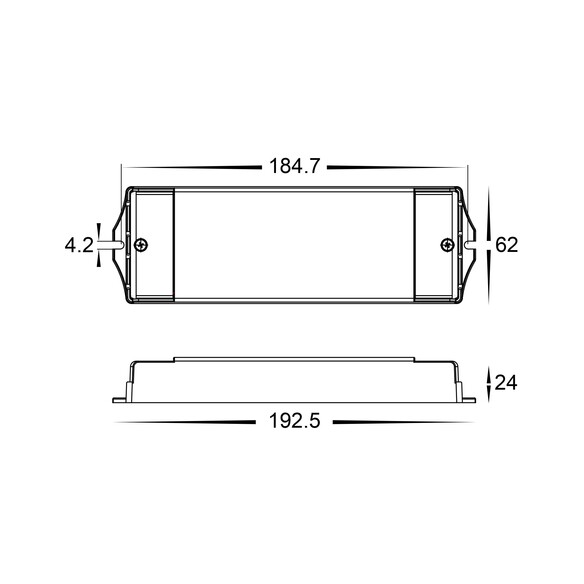 HV96631-12V60W - 60W Dali 2 + Push Dim Dimmable HV96631-12V60W