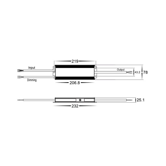 HV96631-12V100W - 100W Dali 2 + Push Dim Dimmable HV96631-12V100W