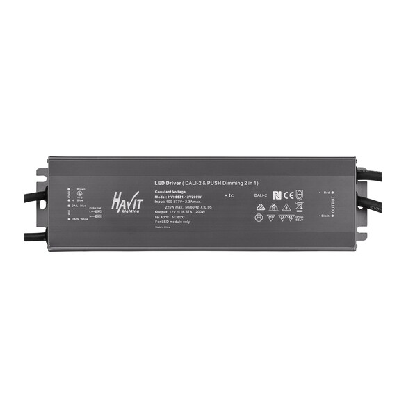 HV96631-12V200W - 200W Dali 2 + Push Dim Dimmable HV96631-12V200W