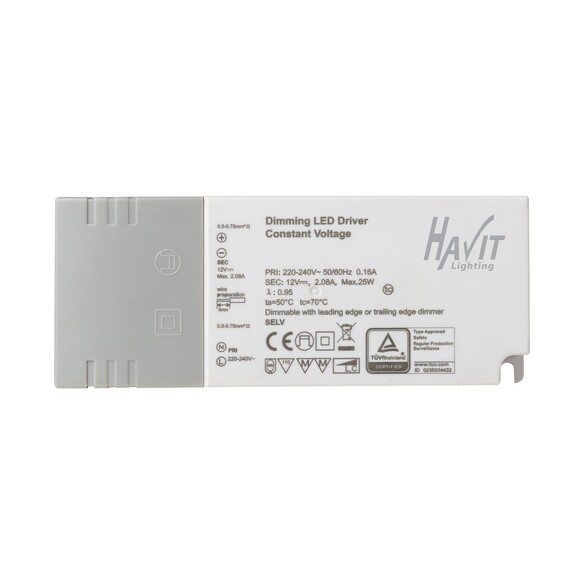 HV9668-24V25W - 25W Triac Dimmable Indoor LED Driver