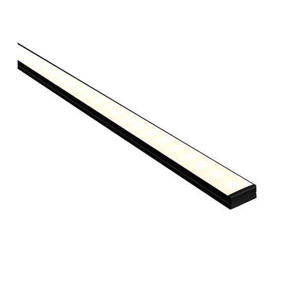 HV9693-2310-BLK-EC - HV9693-2310-Black - Black Shallow Square Aluminium Profile