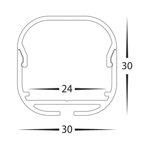 HV9693-3030-SD - HV9693-3030 - Aluminium Profile with HV9693-3030-SD 2
