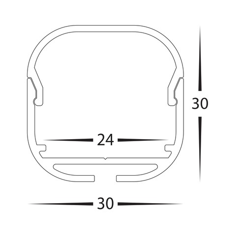 HV9693-3030-SD - HV9693-3030 - Aluminium Profile HV9693-3030-SD