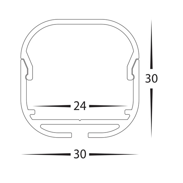HV9693-3030-SD - HV9693-3030 - Aluminium Profile HV9693-3030-SD