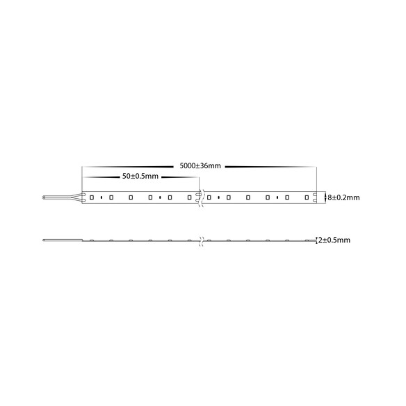 HV9783-IP20-160-3K - 2W IP20 LED Strip 3000KHV9783-IP20-160-3K