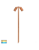 Tivah Solid Copper TRI Colour Double Adjustable LED Bollard Spike Light