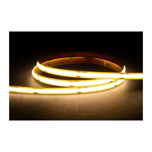HV9760-IP20-320-4K-30M - HV9760-IP20-320-4K - 4.8W IP20 24v DC 4000K COB Dotless LED Strip - 30m Roll