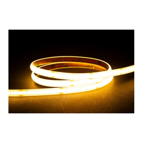 4.8W IP54 24v DC 3000K COB Dotless LED Strip