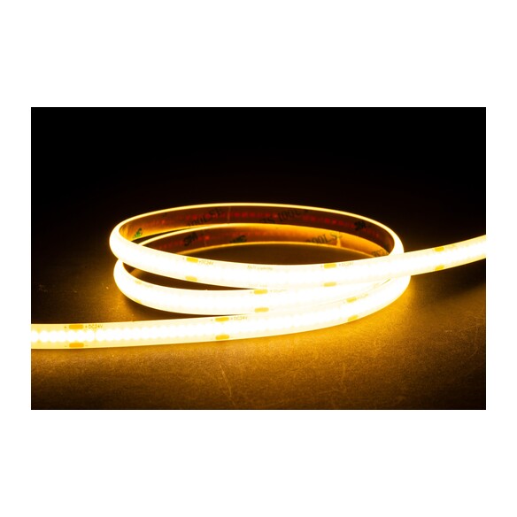 HV9760-IP54-320-3K - 4.8W IP54 24v DC 3000K COB Dotless LED Strip