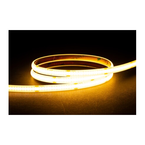9.6W IP54 24v DC 3000K COB Dotless LED Strip