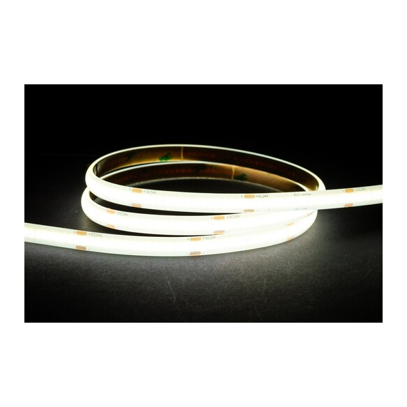 HV9761-IP54-320-5K - 9.6W IP54 24v DC 5500K COB Dotless LED Strip