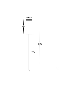 Highlite 5 watt 12V DC Single Fixed Spike Light Height HV1489T-TTM 2