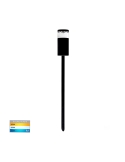 HV1489T-Black - Highlite Black TRI Colour LED Garden Spike Light