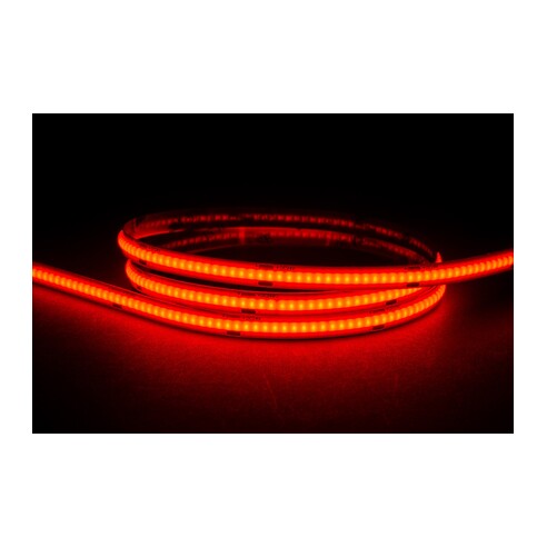 9.6W IP20 24v DC Red COB Dotless LED Strip
