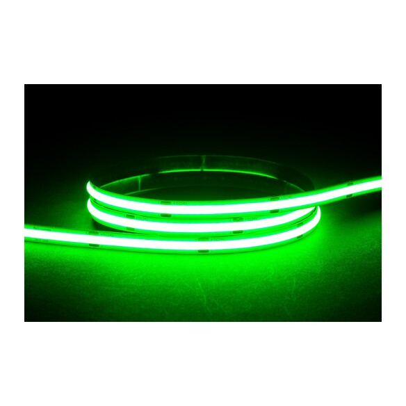 HV9761-IP20-320-G - 9.6W IP20 24v DC Green COB Dotless LED Strip