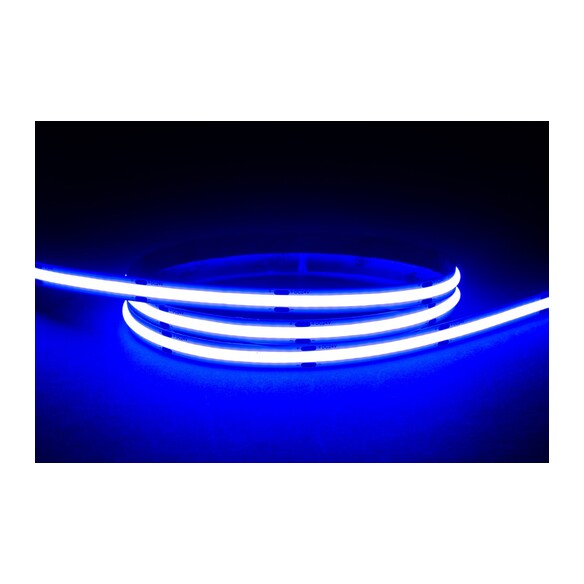 HV9761-IP20-320-B - 9.6W IP20 24v DC Blue COB Dotless LED Strip