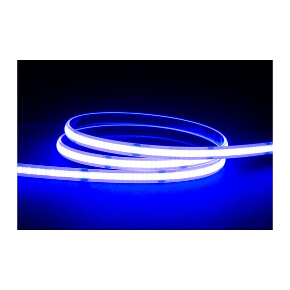 HV9761-IP54-320-B - 9.6W IP54 24v DC Blue COB Dotless LED Strip
