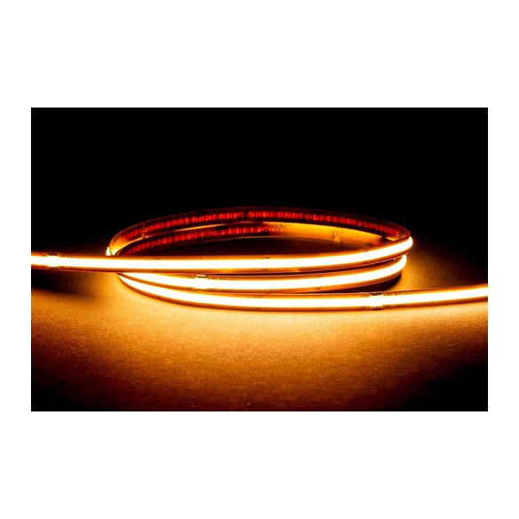 HV9761-IP20-528-3K-30M - HV9761-IP20-528-3K - 12W IP20 24v DC 3000K Free Cut COB Dotless LED Strip - 30m Roll