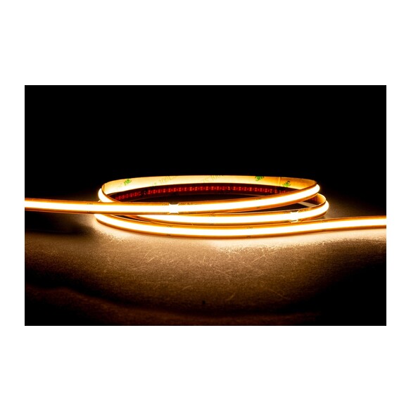 HV9761-IP20-528-4K-30M - HV9761-IP20-528-4K - 12W IP20 24v DC 4000K Free Cut COB Dotless LED Strip - 30m Roll
