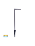 Nedia Square 7W Tri Colour 316 Stainless Steel Garden Spike Light