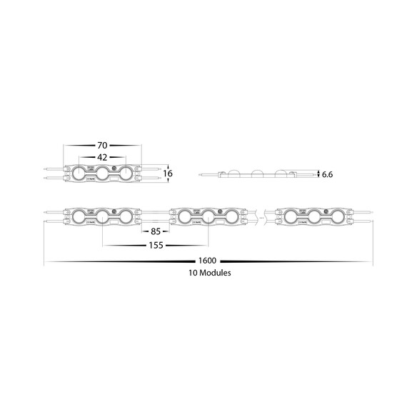 HV9794-IP65-10-4K - 0.72W IP65 12v DC Signage HV9794-IP65-10-4K