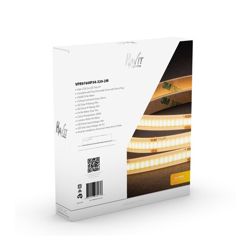 VPR9760IP54-320-2M - Viper COB 5W Per Metre 2m VPR9760IP54-320-2M