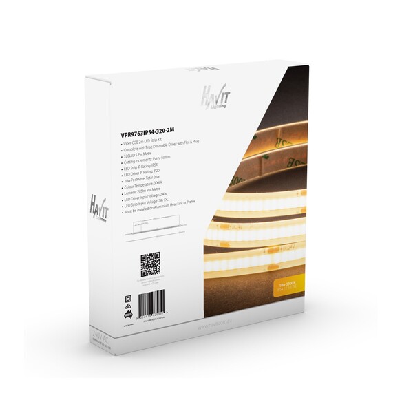 VPR9763IP54-320-2M - Viper COB 10W Per Metre 2m VPR9763IP54-320-2M