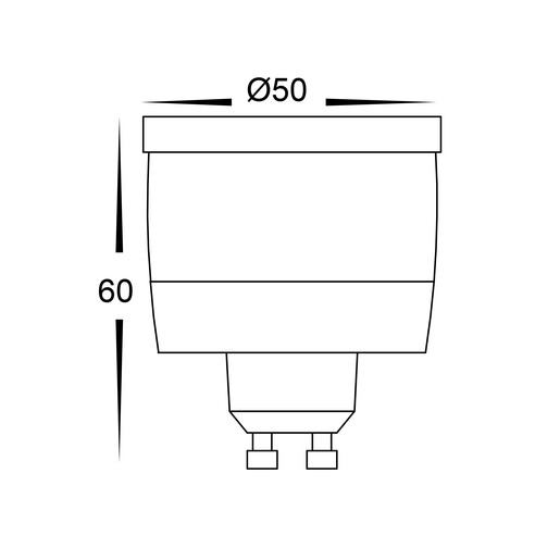 HV9506R - Red 5W 240V GU10 LED GlobeHV9506R
