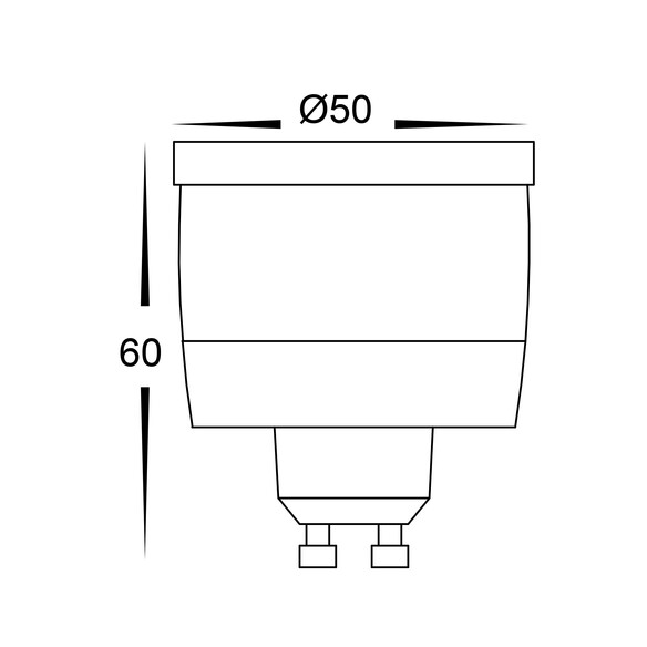 HV9506R - Red 5W 240V GU10 LED GlobeHV9506R