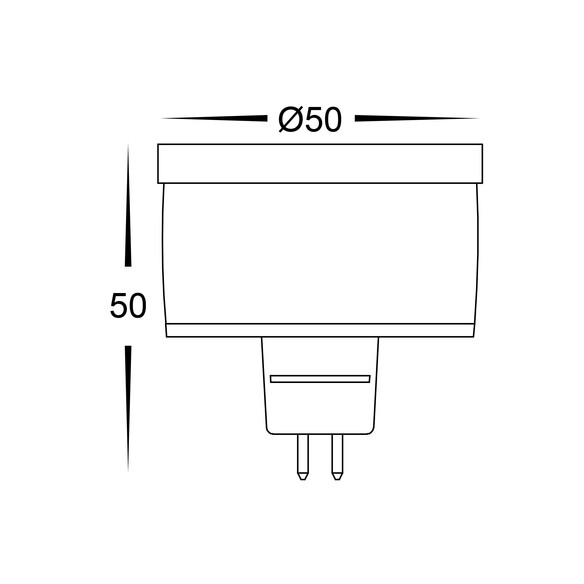 HV9507R - Red 12v DC 5W MR16 LED GlobeHV9507R