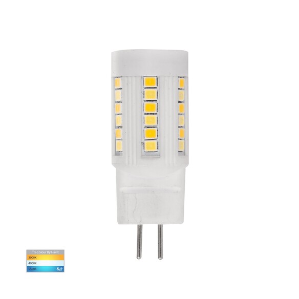HV9518 - 3W G5.3 Tri Colour LED Bi Pin Globe