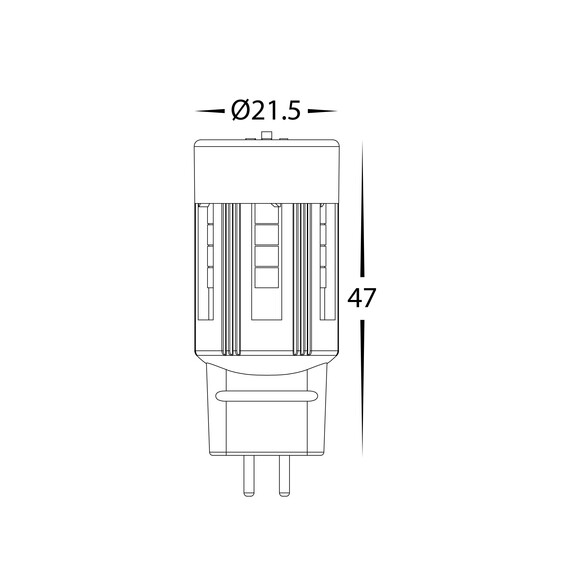 HV9518 - 3W G5.3 Tri Colour LED Bi Pin GlobeHV9518