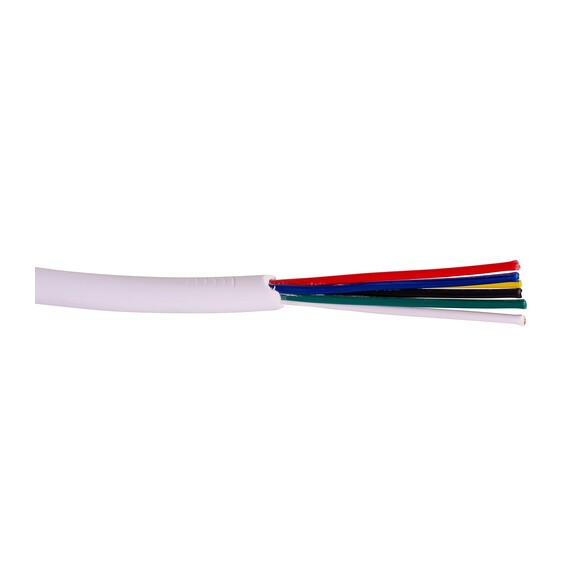 HV9994 - 6 Core RGBCW Low Voltage Cable with White Outer Sheathing