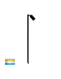 Tivah Black TRI Colour Single Adjustable LED Bollard Spike Light