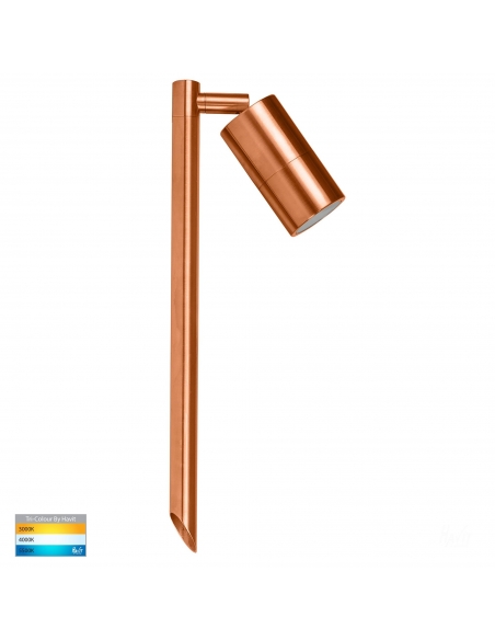 HV1413T - Tivah Solid Copper LED Garden Spike Light