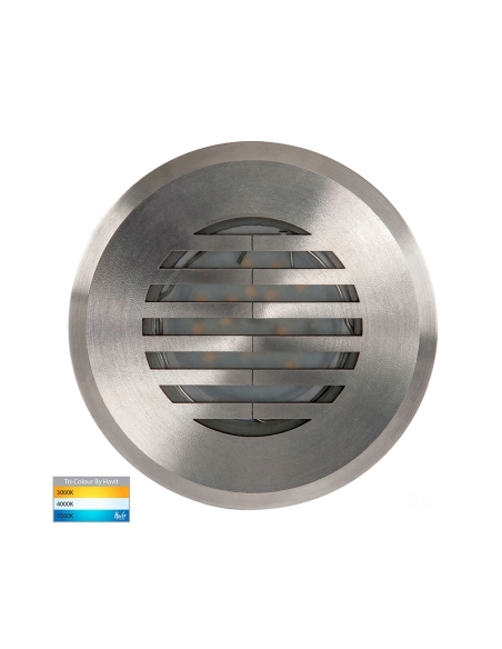 HV19102T - Viale 5W 12V DC Grill LED Inground Uplighter 316 Stainless Steel / Tri-Colour