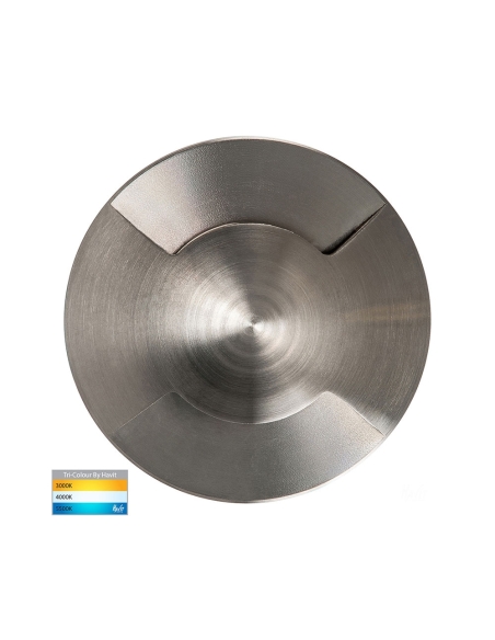 HV19072T - Viale 5W 12V DC Two-Way LED Inground Uplighter 316 Stainless Steel / Tri-Colour