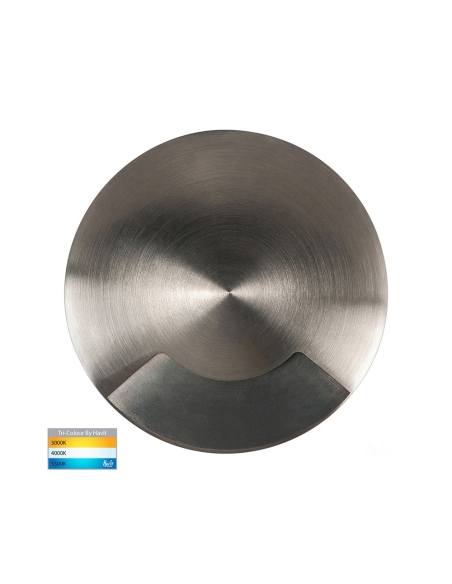 HV19062T - Viale 5W 12V DC One-Way LED Inground Uplighter 316 Stainless Steel / Tri-Colour