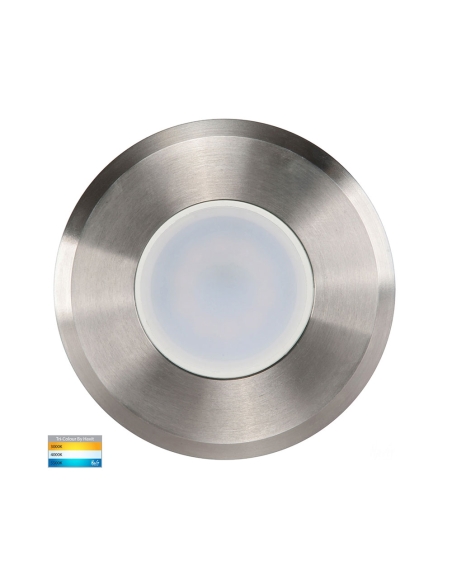HV19042T-SS316 - Ollo 5W 240V LED Inground Uplighter 316 Stainless Steel / Tri-Colour