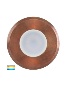 Ollo 5W 12V DC LED Inground Uplighter Copper / Tri-Colour - HV19022T-CP