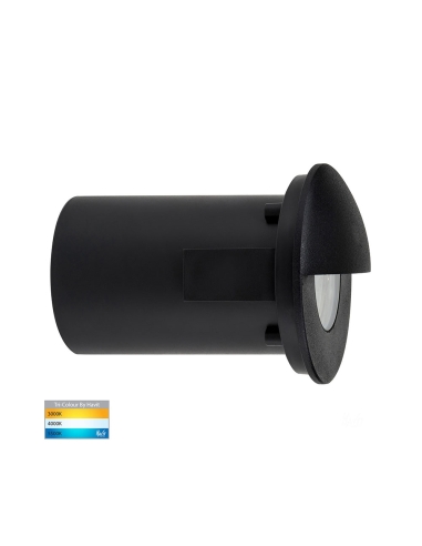 HV19012T-BLK - OLLO Recessed Round Wall / Step HV19012T-BLK